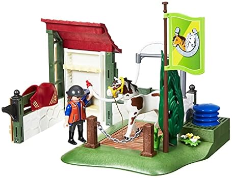 【プレイモービル】playmobil 6147馬パドック・6929シャワーセット プレイモービル】playmobil 6147馬パドック・6929シャワーセット